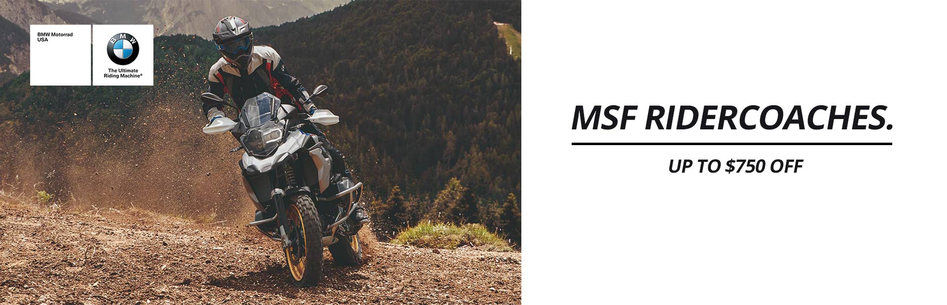 BMW: MSF RiderCoaches Up To $750 Off